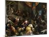 The Traders Cast Out of the Temple, Ca. 1585-Francesco Bassano the younger-Mounted Giclee Print