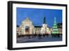 The traditional Christmas tree at Terreiro do Paco, the historic centre of Lisbon. Portugal-Mauricio Abreu-Framed Photographic Print