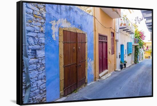 The traditional village of Lefkara, Cyprus-Chris Mouyiaris-Framed Stretched Canvas