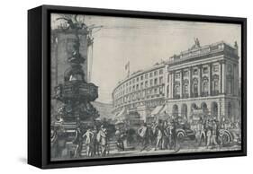 'The Traffic at Piccadilly Circus, 1914', (1920)-Randolph Schwabe-Framed Stretched Canvas