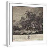 The Tragic Death of Captain Cook-John Webber-Framed Giclee Print