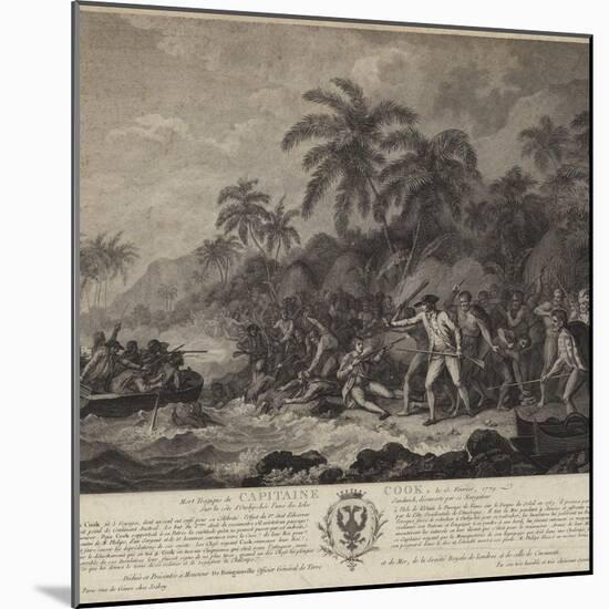 The Tragic Death of Captain Cook-John Webber-Mounted Giclee Print