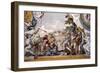 The Tragic Death of Turnus, Detail from Stories of Aeneas-Pietro da Cortona-Framed Giclee Print