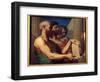 The Tragic Greek Portraits of Playwrights Aschylus (525-456 Bc), Sophocles (495-406 Bc) and Euripid-Jean Auguste Dominique Ingres-Framed Giclee Print