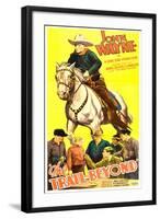 THE TRAIL BEYOND, top: John Wayne, bottom second from left: Verna Hillie, 1934.-null-Framed Art Print