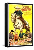 THE TRAIL BEYOND, top: John Wayne, bottom second from left: Verna Hillie, 1934.-null-Framed Stretched Canvas