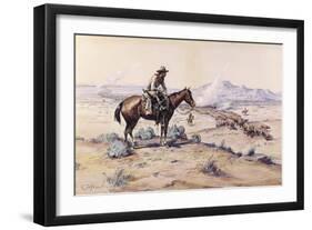 The Trail Boss-Charles Marion Russell-Framed Giclee Print