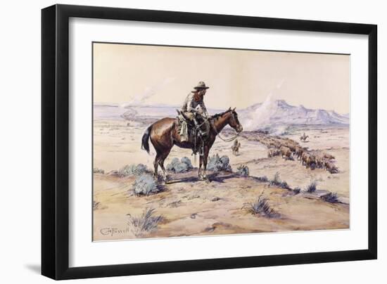 The Trail Boss-Charles Marion Russell-Framed Giclee Print