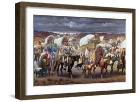 The Trail Of Tears, 1838-Robert Lindneux-Framed Giclee Print