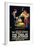 The Trail of the Octopus, Ben Wilson in 'Episode No. 15: The Yellow Octopus', 1919-null-Framed Art Print