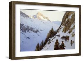 The Trail over the Pass, 1910-Henry Francois Farny-Framed Giclee Print