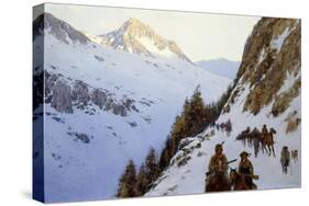 The Trail over the Pass, 1910-Henry Francois Farny-Stretched Canvas