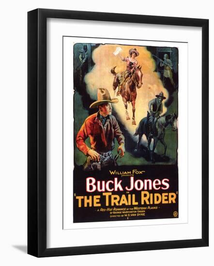 The Trail Rider, 1925-null-Framed Art Print