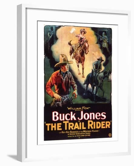 The Trail Rider, 1925-null-Framed Art Print