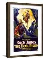 The Trail Rider, 1925-null-Framed Art Print