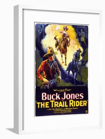 The Trail Rider, 1925-null-Framed Art Print