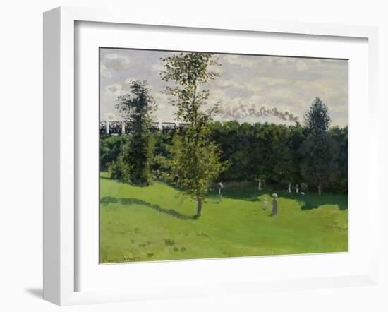 The Train in the Country, c.1870-71-Claude Monet-Framed Giclee Print