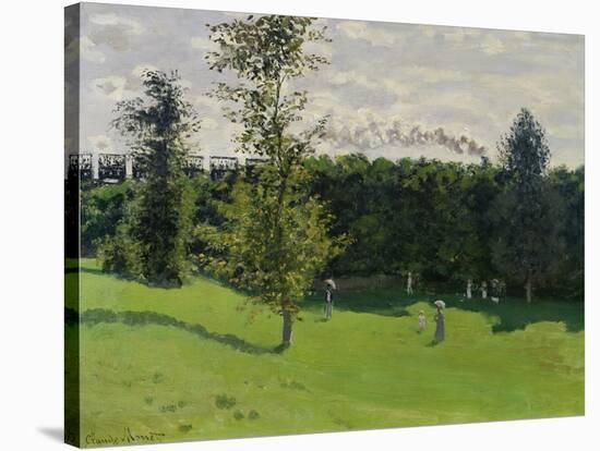 The Train in the Country, c.1870-71-Claude Monet-Stretched Canvas