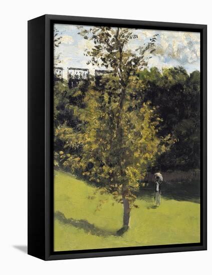 The Train in the Country-Claude Monet-Framed Stretched Canvas