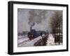 The Train in the Snow by Claude Monet-null-Framed Giclee Print