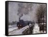 The Train in the Snow by Claude Monet-null-Framed Stretched Canvas