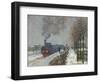 The Train in the Snow (Or: the Locomotive) 1875-Claude Monet-Framed Giclee Print