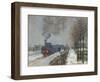 The Train in the Snow (Or: the Locomotive) 1875-Claude Monet-Framed Premium Giclee Print