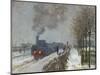 The Train in the Snow (Or: the Locomotive) 1875-Claude Monet-Mounted Premium Giclee Print