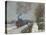The Train in the Snow (Or: the Locomotive) 1875-Claude Monet-Stretched Canvas