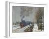 The Train in the Snow (Or: the Locomotive) 1875-Claude Monet-Framed Giclee Print