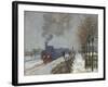 The Train in the Snow (Or: the Locomotive) 1875-Claude Monet-Framed Giclee Print