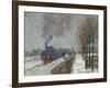 The Train in the Snow (Or: the Locomotive) 1875-Claude Monet-Framed Giclee Print