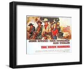 The Train Robbers, Rod Taylor, Ben Johnson, John Wayne, Ann-Margret, 1973-null-Framed Art Print