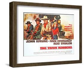 The Train Robbers, Rod Taylor, Ben Johnson, John Wayne, Ann-Margret, 1973-null-Framed Art Print