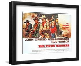 The Train Robbers, Rod Taylor, Ben Johnson, John Wayne, Ann-Margret, 1973-null-Framed Art Print