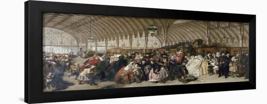The Train Station, 1862-William Powell Frith-Framed Giclee Print