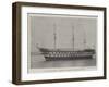 The Training-Ship Clarence, Recently Destroyed by Fire-null-Framed Giclee Print