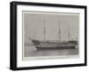 The Training-Ship Clarence, Recently Destroyed by Fire-null-Framed Giclee Print