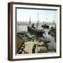 The Trans-Atlantic Ship "Eugene Pereire" Entering the Port, Algiers (Algeria)-Leon, Levy et Fils-Framed Photographic Print