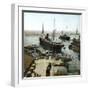 The Trans-Atlantic Ship "Eugene Pereire" Entering the Port, Algiers (Algeria)-Leon, Levy et Fils-Framed Photographic Print