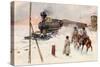 The Trans-Siberian Railway-Frederic De Haenen-Stretched Canvas