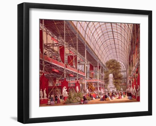 The Transept at the Great Industrial Exhibition of 1851-Joseph Nash-Framed Giclee Print