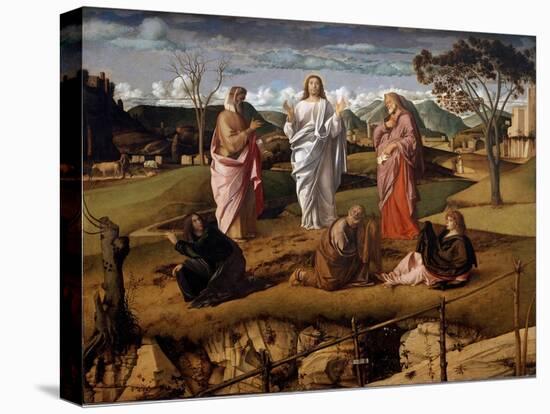 The Transfiguration of Christ. 1487. (Oil on Canvas)-Giovanni Bellini-Stretched Canvas