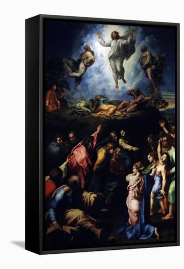 The Transfiguration of Christ, 1516-1520-Raphael-Framed Stretched Canvas