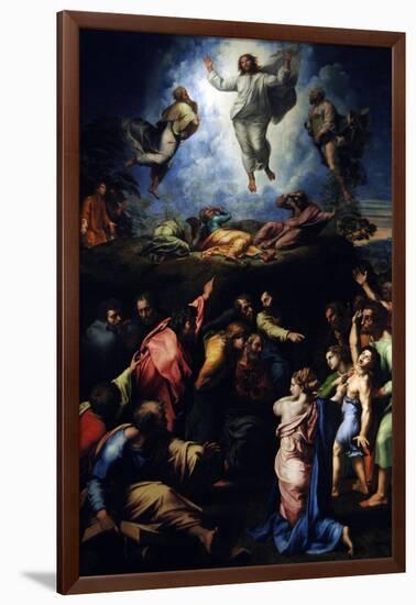 The Transfiguration of Christ, 1516-1520-Raphael-Framed Giclee Print