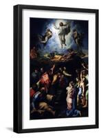 The Transfiguration of Christ, 1516-1520-Raphael-Framed Giclee Print