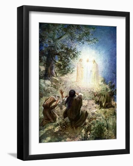 The transfiguration of Jesus - Bible-William Brassey Hole-Framed Giclee Print