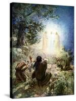 The transfiguration of Jesus - Bible-William Brassey Hole-Stretched Canvas