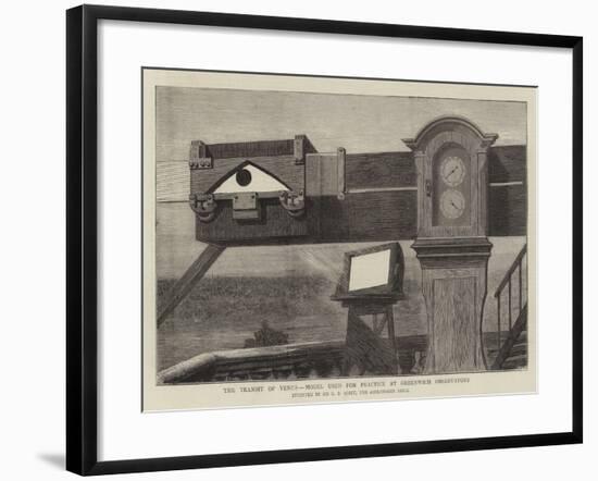 The Transit of Venus, Model Used for Practice at Greenwich Observatory-null-Framed Giclee Print