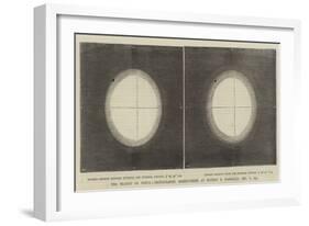 The Transit of Venus, Photographic Observations at Station B, Honolulu, 8 December 1874-null-Framed Giclee Print